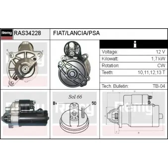Démarreur REMY RAS34228
