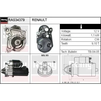 Démarreur REMY RAS34379