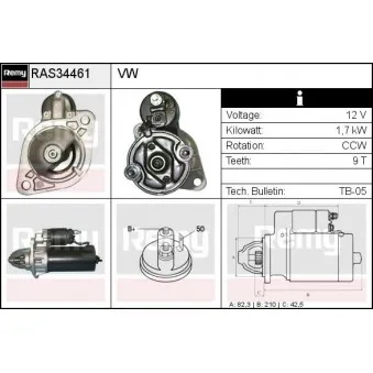 Démarreur REMY RAS34461