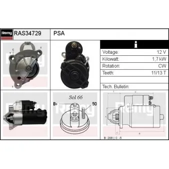 Démarreur REMY RAS34729