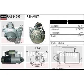 Démarreur REMY RAS34995