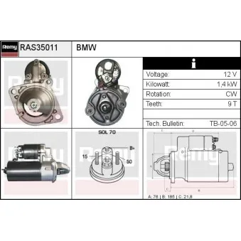 Démarreur REMY RAS35011