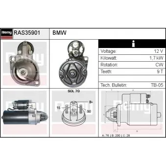 Démarreur REMY RAS35901