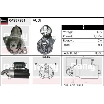 Démarreur REMY RAS37891