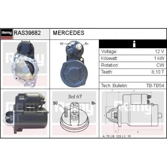 Démarreur REMY RAS39682