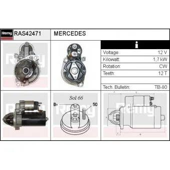 Démarreur REMY RAS42471