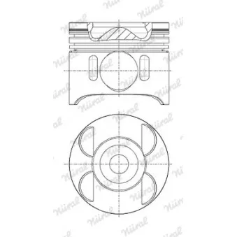 Piston NÜRAL 87-136407-00