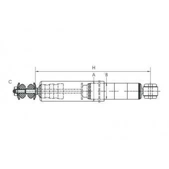 Jeu de 2 amortisseurs arrière SCT GERMANY Z 1603