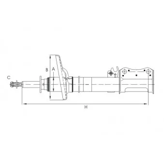 Amortisseur arrière gauche SCT GERMANY Z 3088L