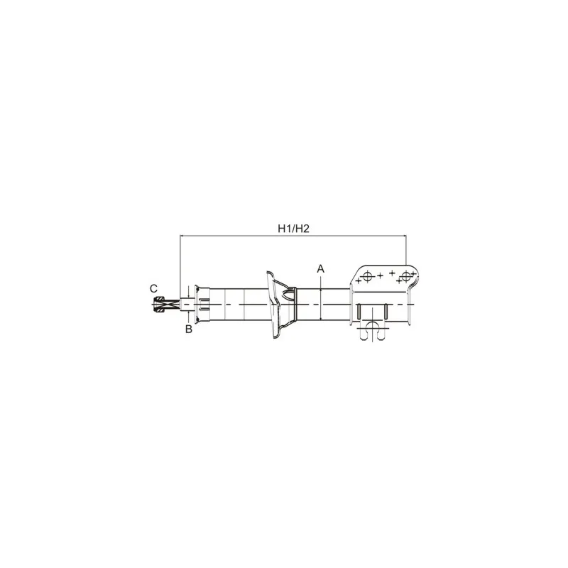 Amortisseur avant droit SCT GERMANY Z 3110R