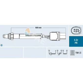 Sonde lambda FAE 75109