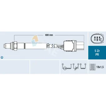 Sonde lambda FAE 75111