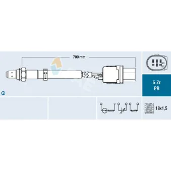 Sonde lambda FAE 75130