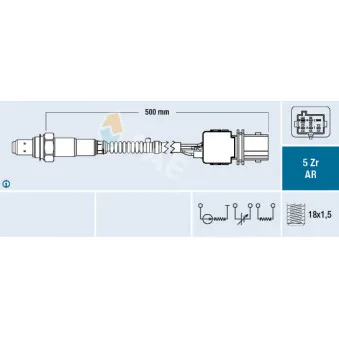 Sonde lambda FAE 75139