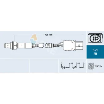 Sonde lambda FAE 75158