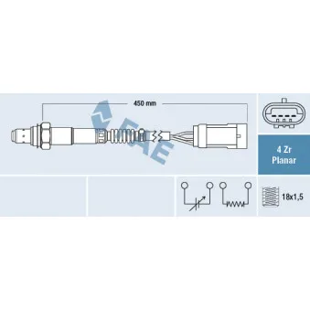 Sonde lambda FAE 77602