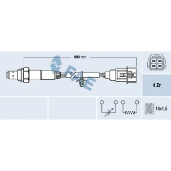 Sonde lambda FAE 77606