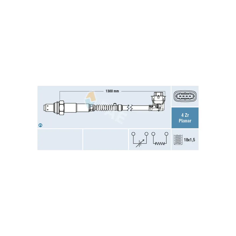 Sonde lambda FAE 77609