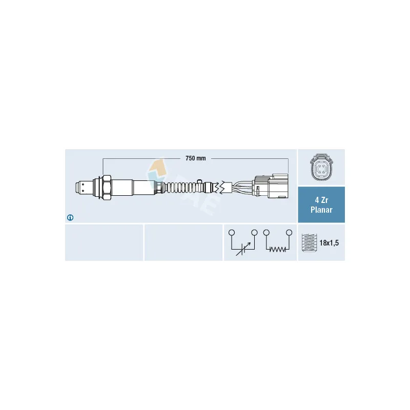 Sonde lambda FAE 77650