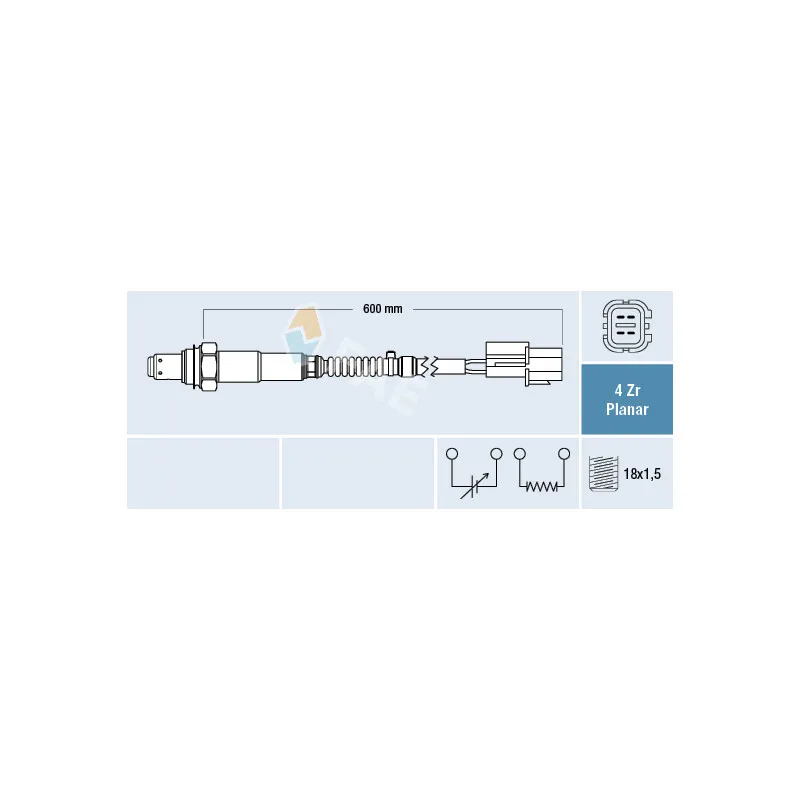 Sonde lambda FAE 77655