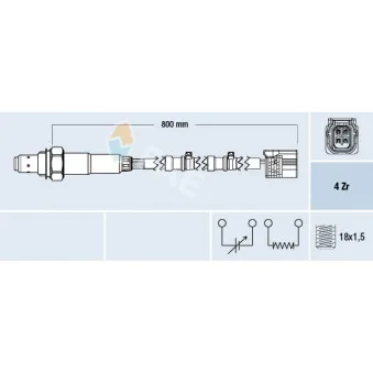 Sonde lambda FAE 77658