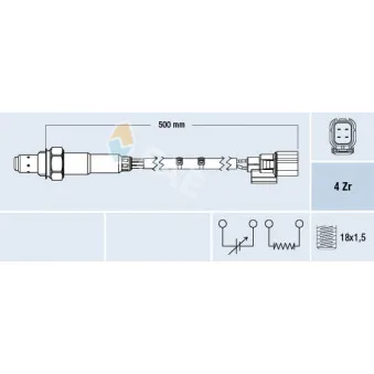 Sonde lambda FAE 77659