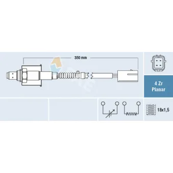Sonde lambda FAE 77661