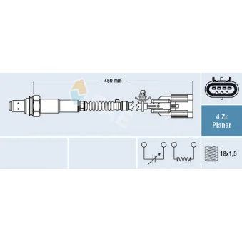 Sonde lambda FAE 77662
