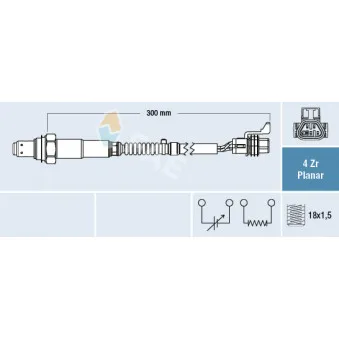 Sonde lambda FAE 77664