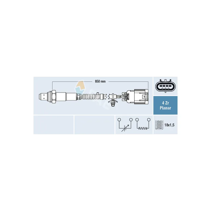 Sonde lambda FAE 77668