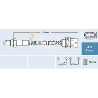 Sonde lambda FAE 77670