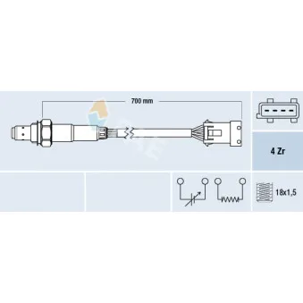 Sonde lambda FAE 77681