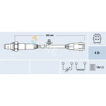 Sonde lambda FAE 77699