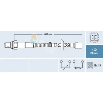 Sonde lambda FAE 77709