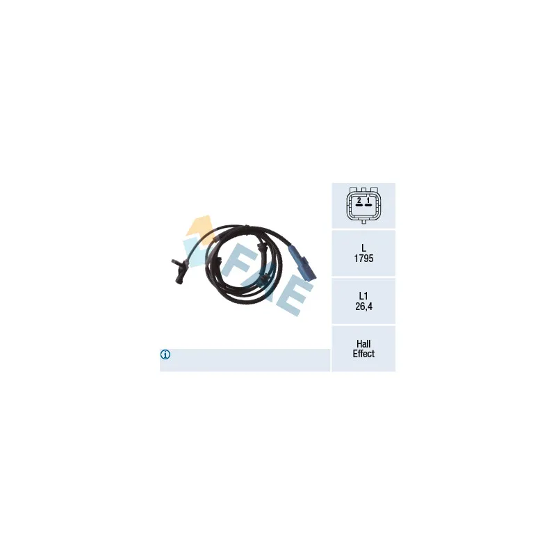 Capteur, vitesse de roue FAE 78305