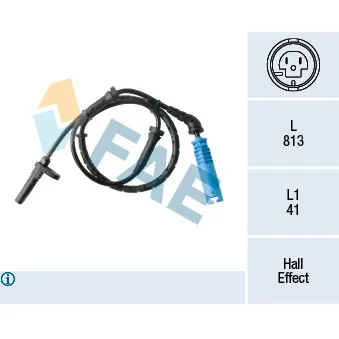 Capteur, vitesse de roue FAE 78486