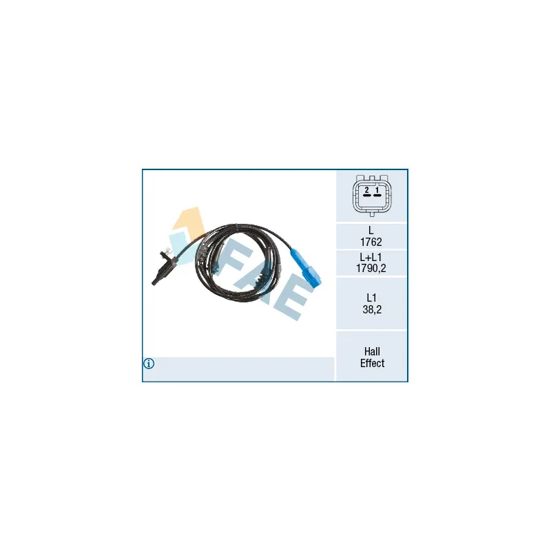 Capteur, vitesse de roue FAE 78516