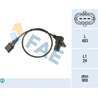 Capteur d'angle, vilebrequin FAE 79446