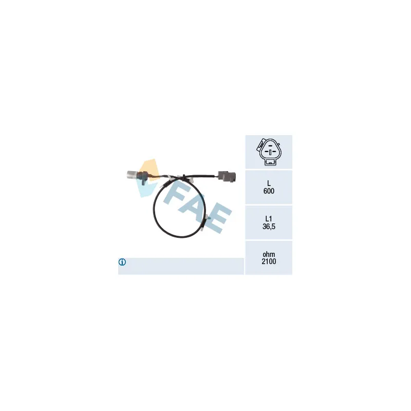 Capteur d'angle, vilebrequin FAE 79456