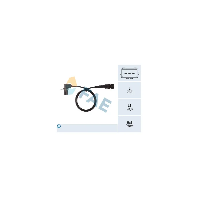 Capteur d'angle, vilebrequin FAE 79482