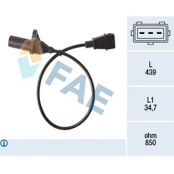Capteur d'angle, vilebrequin FAE 79524