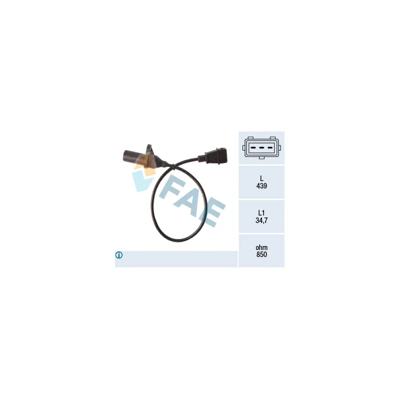 Capteur d'angle, vilebrequin FAE 79524