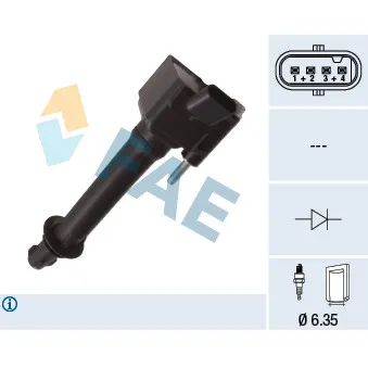 Bobine d'allumage FAE 80459