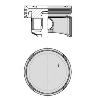 Piston KOLBENSCHMIDT 40795610