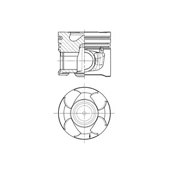 Piston KOLBENSCHMIDT 41086620