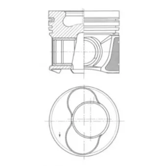 Piston KOLBENSCHMIDT 41158610