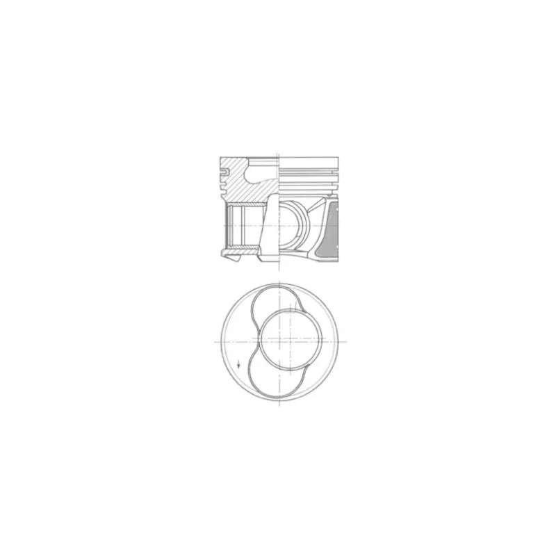 Piston KOLBENSCHMIDT 41158610