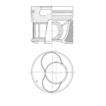 Piston KOLBENSCHMIDT 41159610