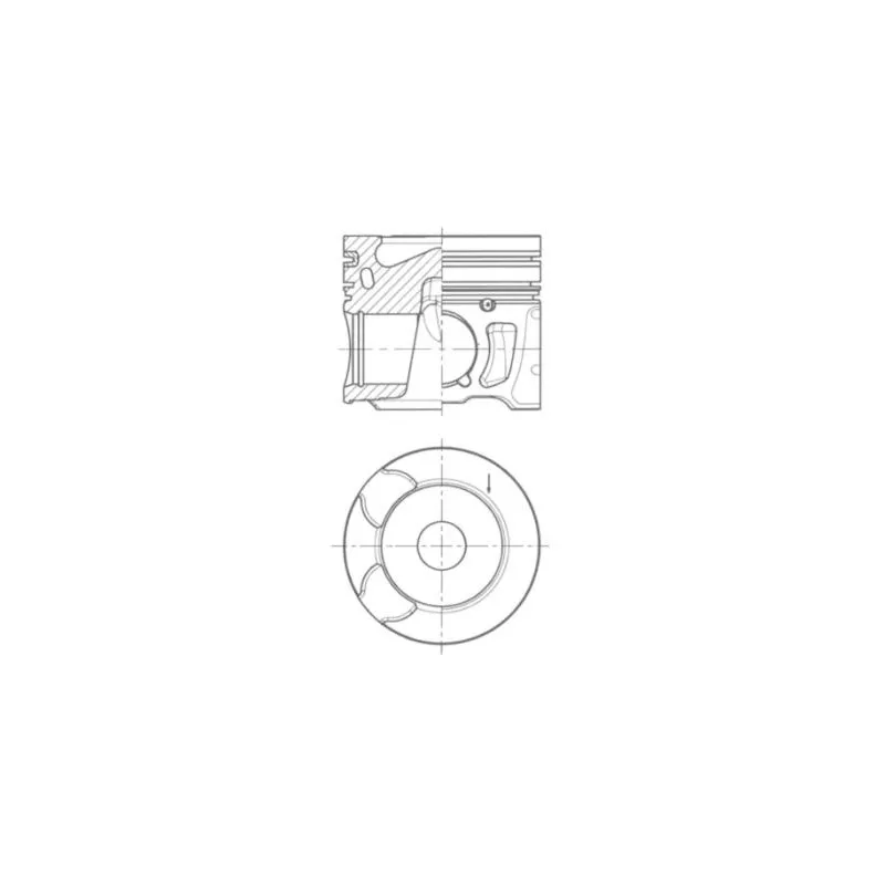 Piston KOLBENSCHMIDT 41251610