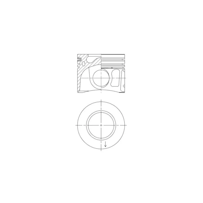 Piston KOLBENSCHMIDT 41252620